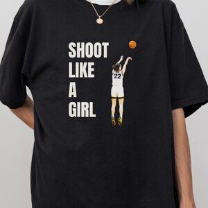 Caitlin Clark Shoot Like a girl Indiana Fever WNBA Basketball Sport shirt